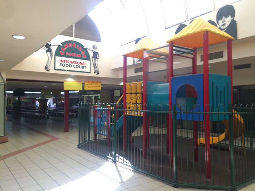 Indoor play equipment at the Cambridge food Court